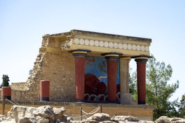 Girit (Yunanistan) adasındaki Knossus arkeolojik alanı)