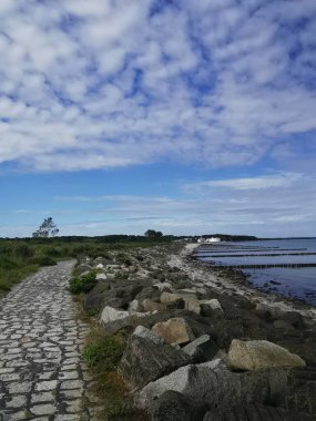 Almanya 'daki Baltık Denizi' nde sahil koruması (Rostock yakınlarındaki Brgerende)