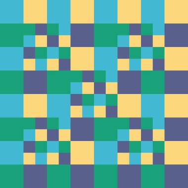 Renkli karo vektör illüstrasyonlu kusursuz geometrik desen