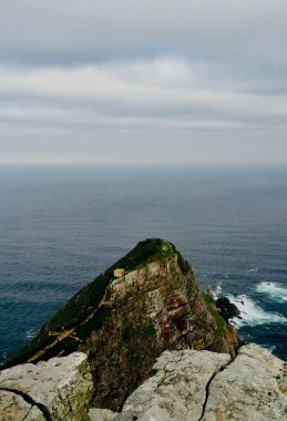 Güzel deniz ve okyanus manzarası, Ümit Burnu, Batı Burnu, Güney Afrika
