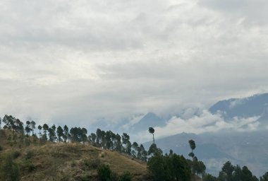 Dağlardaki güzel bir dağın manzarası, Hayber Pakhtunkhwa, Pakistan