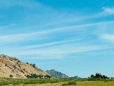 Bulgan, Moğolistan 'daki dağların manzarası