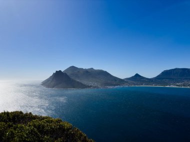 Table Dağı 'ndan Hout Körfezi' ne, Masa Dağı Ulusal Parkı, Cape Town, Batı Burnu, Güney Afrika