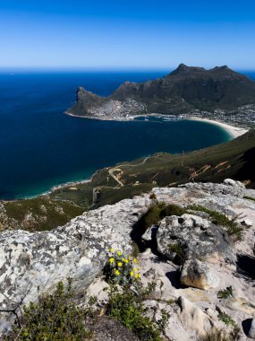 Table Dağı 'ndan Hout Körfezi' ne, Masa Dağı Ulusal Parkı, Cape Town, Batı Burnu, Güney Afrika