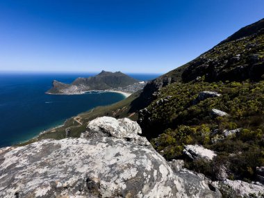 Table Dağı 'ndan Hout Körfezi' ne, Masa Dağı Ulusal Parkı, Cape Town, Batı Burnu, Güney Afrika