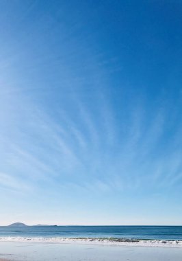 Güzel deniz manzarası, Mooloolaba, Günışığı Sahili, Queensland, Avustralya