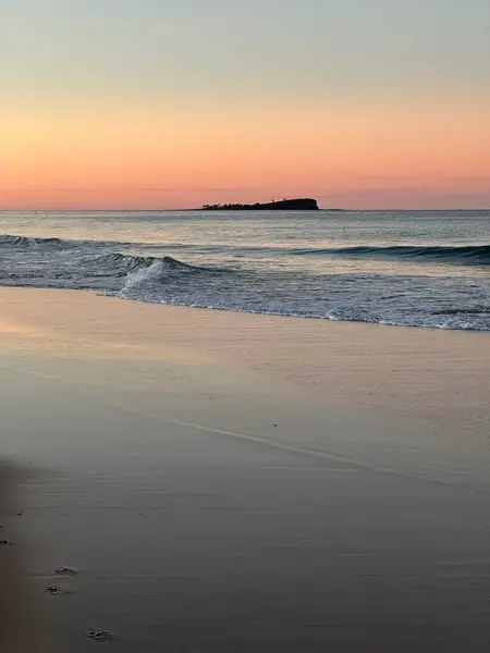 sunrise on the coast of Sunshine Coast, Queensland, Australia