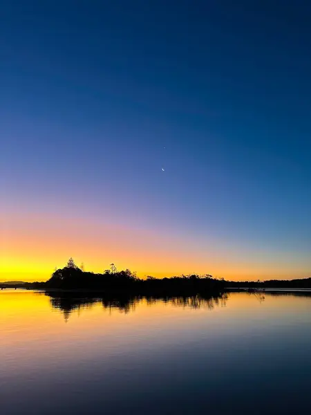 beautiful sunset over the river, Sunshine Coast, Queensland, Australia