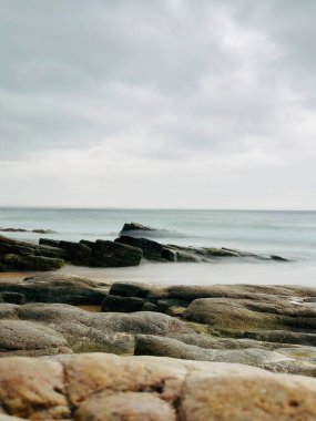 güzel deniz manzarası, Noosa Ulusal Parkı, Noosa, Günışığı Sahili, Queensland, Avustralya