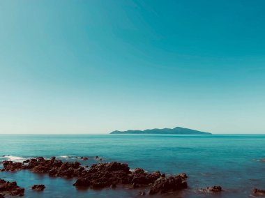 Güzel deniz manzarası, Kapiti Sahili, Yeni Zelanda