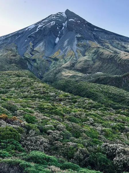 güzel dağ manzarası Taranaki Dağı, Egmont Ulusal Parkı, Taranaki, Yeni Zelanda