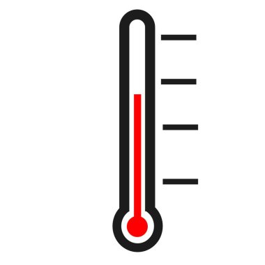termometre vektör illüstrasyon hacmi kırmızı