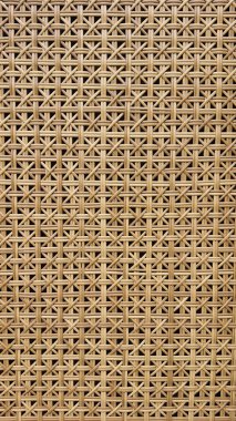 yapay örülmüş rattan dokusu. Açık kahverengi bej Asya gemisi