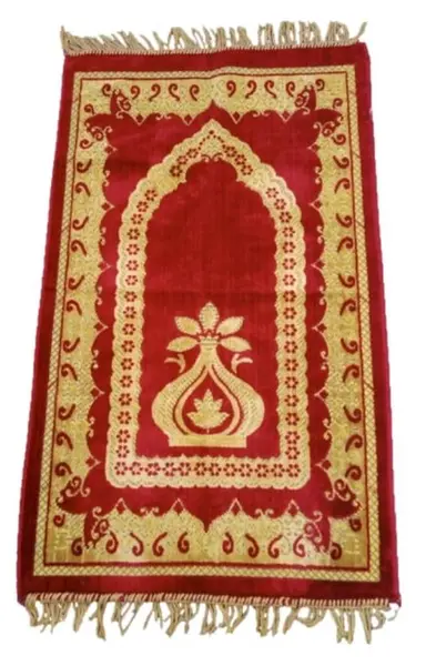 Bu Musallah adında bir halının fotoğrafı, Namaz 'a sunmak için kullanılıyor..