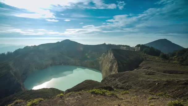 Timelapse Της Λίμνης Χρώμα Ηφαίστειο Στο Kelimutu Ινδονησία — Αρχείο Βίντεο