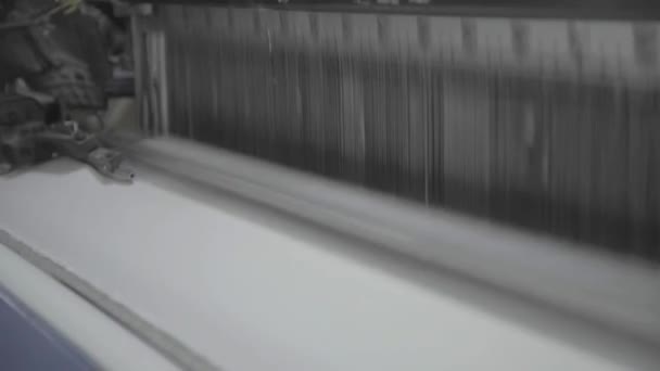 Textilindustrie Für Die Produktion Von Textilien Loser Schüttung — Stockvideo