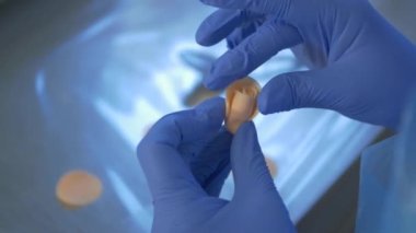 El yapımı badem ezmesi süslemeli gül çiçeğinin makro görüntüsü.