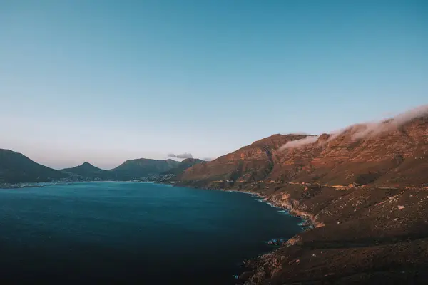 Вид Залив Хаут Chapmans Peak Drive Кейптаун — стоковое фото