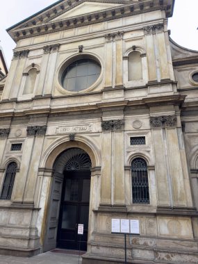 Santa Maria Kilisesi, San Satiro, Torino üzerinden, şehir merkezi, Milan, İtalya