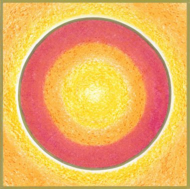 soyut geometrik renkli yuvarlak çizgili dairesel desen.