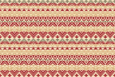 Modern Ikat geometrik folklor süsü elmaslarla süslenmiş. Kabile etnik vektör dokusu. Aztek tarzında kusursuz çizgili desen. Halka açık nakış. Hintli. İskandinav. Çingene. Afrika halısı.