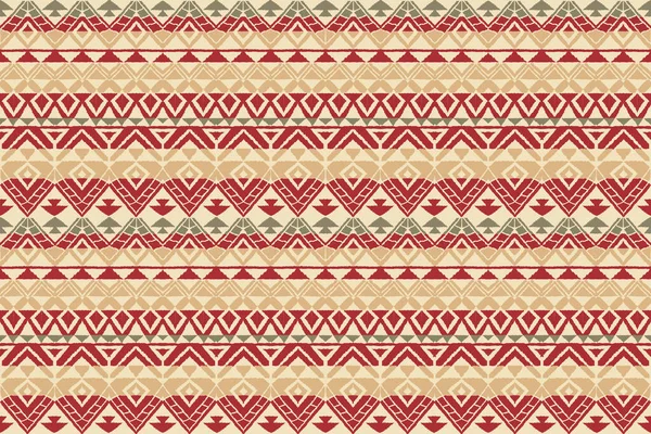 Modern Ikat geometrik folklor süsü elmaslarla süslenmiş. Kabile etnik vektör dokusu. Aztek tarzında kusursuz çizgili desen. Halka açık nakış. Hintli. İskandinav. Çingene. Afrika halısı.