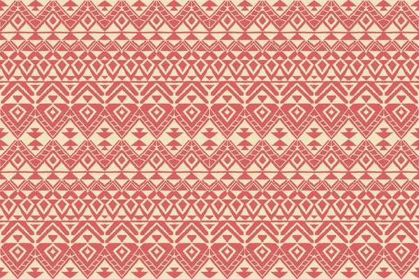 Modern Ikat geometrik folklor süsü elmaslarla süslenmiş. Kabile etnik vektör dokusu. Aztek tarzında kusursuz çizgili desen. Halka açık nakış. Hintli. İskandinav. Çingene. Afrika halısı.