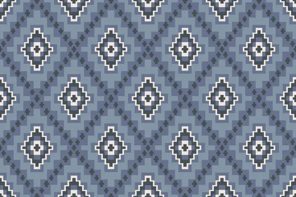 Navajo kabile vektörünün kusursuz şekli. Yerli Amerikan süsü. Etnik güney batı dekoru tarzı. Boho geometrik süs. Vektör kusursuz desen. Meksika battaniyesi, halı. Örülmüş halı illüstrasyonu.