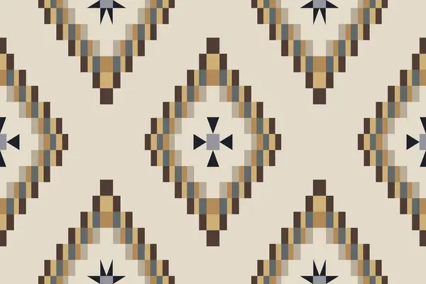Navajo Stammesvektor Nahtloses Muster Indianisches Ornament Ethnische Südwestliche Dekoration Boho — Stockvektor