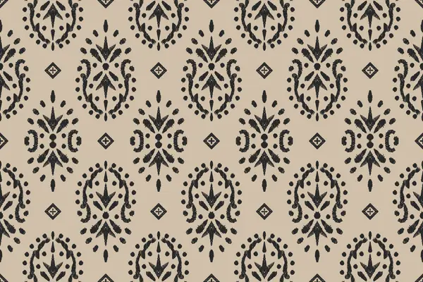 イカット族インディアンシームレスなパターン アステカのファブリックカーペットマンダラの装飾ネイティブブブーシェブロンテキスタイル 幾何学的なアフリカ系アメリカ人の東洋の伝統的なベクターのイラスト 刺繍スタイル — ストックベクタ