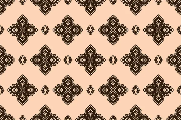 Nahtloses Muster Aus Indischen Ikat Stämmen Ethnische Aztekische Stoff Teppich — Stockvektor