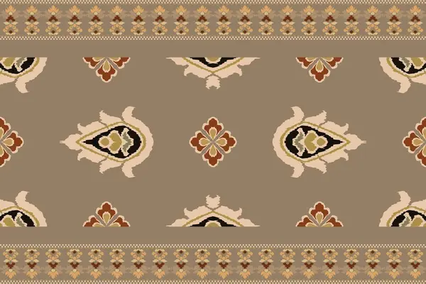 Яцківський Племінний Індійський Безшовний Візерунок Етнічний Ацтековий Тканинний Килим Мандала — стоковий вектор