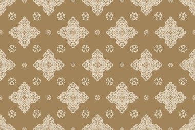 Ikat kabilesinin kusursuz deseni. Etnik Aztek kumaşlı halı mandala süsü yerli Boho sembolü tekstil. Geometrik Afro-Amerikan doğulu geleneksel vektör çizimleri. Nakış stili.