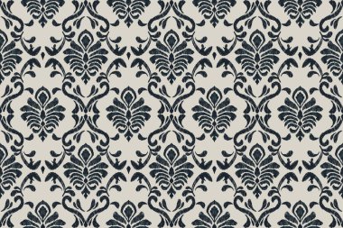 Ikat kabilesinin kusursuz deseni. Etnik Aztek kumaşlı halı mandala süsü yerli Boho sembolü tekstil. Geometrik Afro-Amerikan doğulu geleneksel vektör çizimleri. Nakış stili.