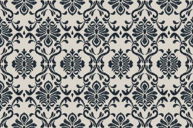 Ikat kabilesinin kusursuz deseni. Etnik Aztek kumaşlı halı mandala süsü yerli Boho sembolü tekstil. Geometrik Afro-Amerikan doğulu geleneksel vektör çizimleri. Nakış stili.