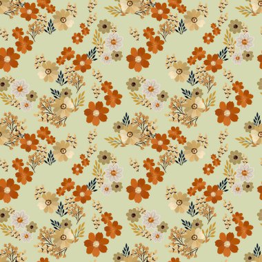 Kusursuz soyut çiçek açan tasarım. Çiçeksiz desenli. Grunge, suluboya tarzda çiçek ve bitkilerle özdeşleştirilmiş soyut sanat vektörü.