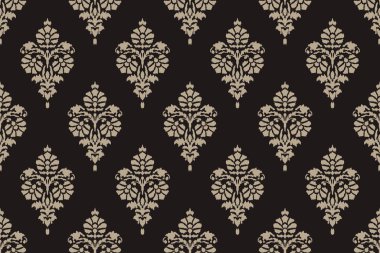 Ikat kabilesinin kusursuz deseni. Etnik Aztek kumaşlı halı mandala süsü yerli Boho sembolü tekstil. Geometrik Afro-Amerikan doğulu geleneksel vektör çizimleri. Nakış stili.