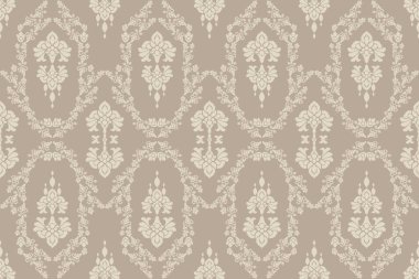Ikat kabilesinin kusursuz deseni. Etnik Aztek kumaşlı halı mandala süsü yerli Boho sembolü tekstil. Geometrik Afro-Amerikan doğulu geleneksel vektör çizimleri. Nakış stili.
