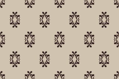 Ikat kabilesinin kusursuz deseni. Etnik Aztek kumaşlı halı mandala süsü yerli Boho sembolü tekstil. Geometrik Afro-Amerikan doğulu geleneksel vektör çizimleri. Nakış stili.
