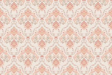 Ikat kabilesinin kusursuz deseni. Etnik Aztek kumaşlı halı mandala süsü yerli Boho sembolü tekstil. Geometrik Afro-Amerikan doğulu geleneksel vektör çizimleri. Nakış stili.