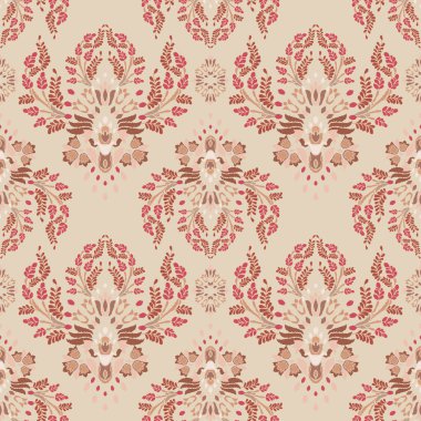 Afrika boho desenli desenli desenli Ikat desenli işlemeli motifler. Etnik faks çiçekli Hint deseni Ikat desenli Etnik desen. Sınır Hindistanı çiçekli Aztek nakış desenleri..