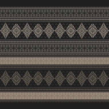 Motif Afrika etnik el yapımı güzel Ikat sanatı. Afrika Ikat etnik kabilesi, boho renksiz duvar kağıdı. Etnik tropikal desenlerde hayvan baskısı. Afrika boho desenli çiçek desenli Ikat motifleri..