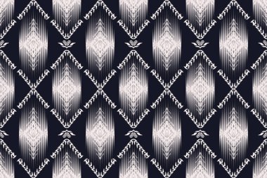 Afrika boho desenli desenli desenli Ikat desenli işlemeli motifler. Etnik faks çiçekli Hint deseni Ikat desenli Etnik desen. Sınır Hindistanı çiçekli Aztek nakış desenleri..