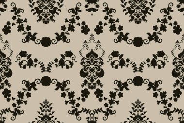 Afrika boho desenli desenli desenli Ikat desenli işlemeli motifler. Etnik faks çiçekli Hint deseni Ikat desenli Etnik desen. Sınır Hindistanı çiçekli Aztek nakış desenleri..