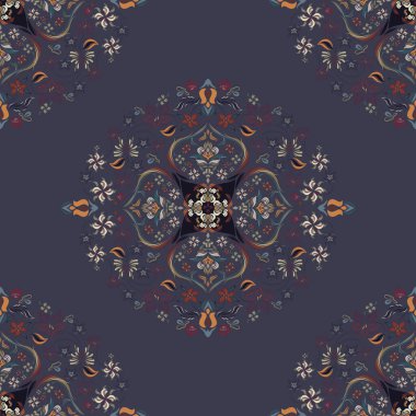 Afrika boho desenli desenli desenli Ikat desenli işlemeli motifler. Etnik faks çiçekli Hint deseni Ikat desenli Etnik desen. Sınır Hindistanı çiçekli Aztek nakış desenleri..