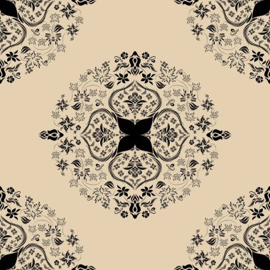 Afrika boho desenli desenli desenli Ikat desenli işlemeli motifler. Etnik faks çiçekli Hint deseni Ikat desenli Etnik desen. Sınır Hindistanı çiçekli Aztek nakış desenleri..