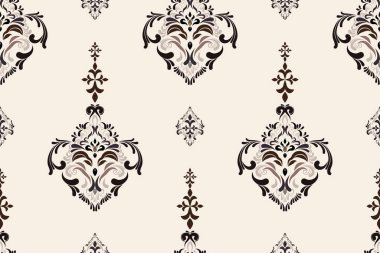 Afrika boho desenli desenli desenli Ikat desenli işlemeli motifler. Etnik faks çiçekli Hint deseni Ikat desenli Etnik desen. Sınır Hindistanı çiçekli Aztek nakış desenleri..