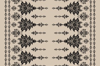 Afrika boho desenli desenli desenli Ikat desenli işlemeli motifler. Etnik faks çiçekli Hint deseni Ikat desenli Etnik desen. Sınır Hindistanı çiçekli Aztek nakış desenleri..