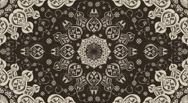 Afrika boho desenli desenli desenli Ikat desenli işlemeli motifler. Etnik faks çiçekli Hint deseni Ikat desenli Etnik desen. Sınır Hindistanı çiçekli Aztek nakış desenleri..