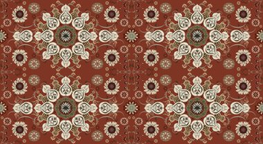 Afrika boho desenli desenli desenli Ikat desenli işlemeli motifler. Etnik faks çiçekli Hint deseni Ikat desenli Etnik desen. Sınır Hindistanı çiçekli Aztek nakış desenleri..